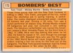 1963 Topps Tom Tresh, Mickey Mantle, Bobby Richardson