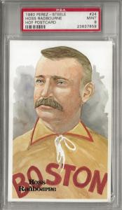 1980 Perez-Steele Hoss Radbourne Postcard PSA 9