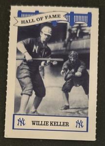 1992 Yankees Willie Keeler Error Card
