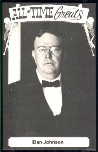 1973-80 TCMA All-Time Greats Ban Johnson Postcard