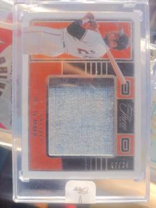 Willie Mays 7/24 Game Worn Patch Card