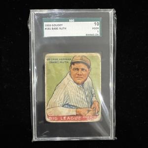 1933 Goudey Babe Ruth #181 Baseball Card