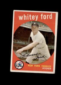 1959 Topps Whitey Ford New York Yankees Card