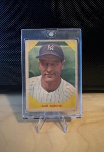 1960 Fleer Lou Gehrig Baseball Card #28 Yankees