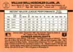 1990 Donruss Will Clark #23 San Francisco Giants