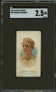 1887 N28 Allen & Ginter Charles Comiskey Baseball Card
