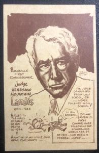 Judge Kenesaw Mountain Landis 1978 Baseball Card