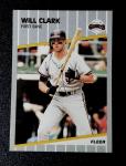 1989 Fleer Will Clark #325 San Francisco Giants
