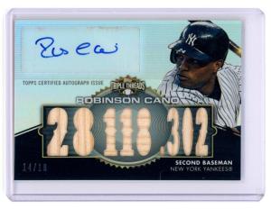 2013 Topps Triple Threads Robinson Cano Auto /18