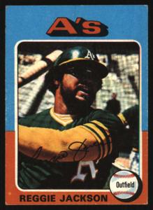1975 Topps Mini Reggie Jackson Card #300