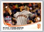 2013 Topps Ryan Vogelsong Card - Giants