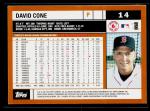 2002 Topps #14 David Cone Baseball Card