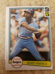 Donruss 82 Mickey Rivers Misprinted Baseball Card