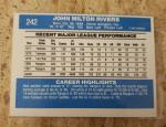 Donruss 82 Mickey Rivers Misprinted Baseball Card