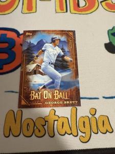2025 Topps Bob Ross George Brett Bat Card