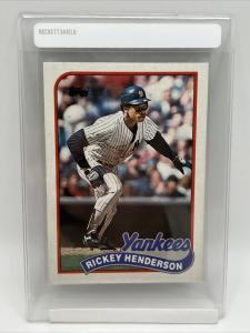 1989 Topps Rickey Henderson Baseball Card #380