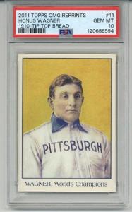 2011 Topps CMG Reprints Honus Wagner PSA 10