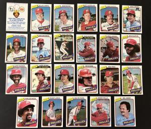 1980 Topps Phillies Burger King Set - Pete Rose & Schmidt