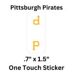 MLB Premium Vinyl One Touch Stickers - 45 Pack