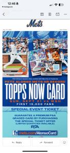 Pete Alonso Topps Now Home Run Record Card