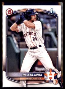 2025 Bowman Walker Janek Houston Astros 5 Card Lot
