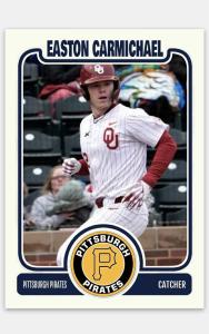Easton Carmichael 2025 MLB Draft Baseball Card