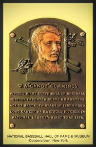Candy Cummings Baseball Hall of Fame Postcard