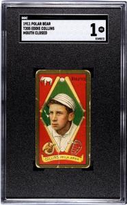1911 T205 Eddie Collins Gold Border Card