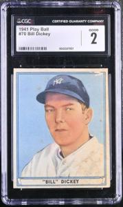 1941 Play Ball Bill Dickey Yankees Card