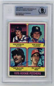 Signed 1976 Topps Ron Guidry & Friends Card