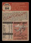 1953 Topps Phil Rizzuto Baseball Card #114