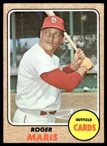 1968 Topps Roger Maris St. Louis Cardinals #330