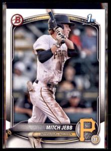 2025 Bowman Mitch Jebb Pittsburgh Pirates Card Lot