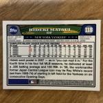 2008 Topps Chrome Hideki Matsui Blue Refractor
