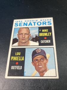 1964 Topps Rookie Stars Lou Piniella & Mike Brumley