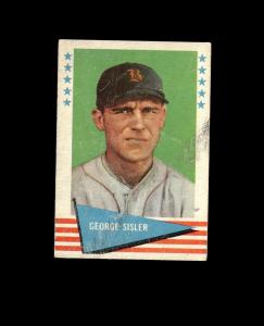 1961 Fleer George Sisler Sports Card #78