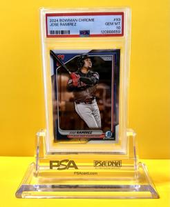 Jose Ramirez 2024 Bowman Chrome PSA 10 Card
