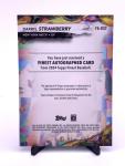 2024 Topps Finest Darryl Strawberry Autographed Card