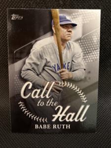 2025 Topps Call to the Hall Babe Ruth Card
