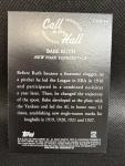2025 Topps Call to the Hall Babe Ruth Card