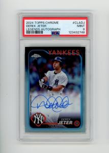 2024 Topps Chrome Derek Jeter Refractor Auto /50