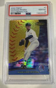 2000 Topps Finest Mariano Rivera Gold Refractor PSA 10