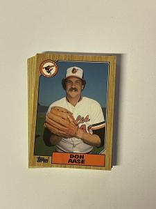 1987 Topps Tiffany Baltimore Orioles Card Selection
