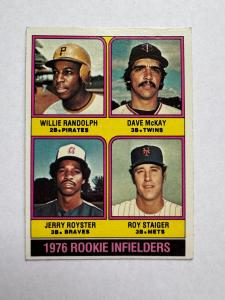 1976 Topps Rookie Infielders #592 Randolph, Royster