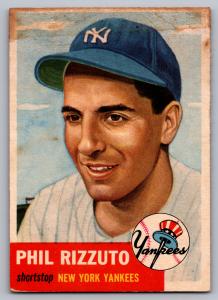 1953 Topps Phil Rizzuto Yankees Card #114