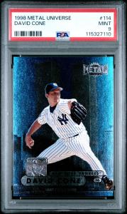 1998 Metal Universe David Cone #114 PSA 9