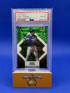 2006 Mark Teixeira Finest Green Xfractor 1/50 PSA 10