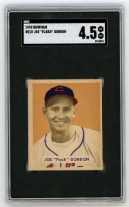 1949 Bowman Joe Gordon #210 Cleveland Indians Card