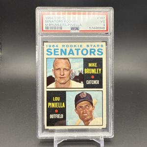 1964 Topps Lou Piniella & Mike Brumley Rookie Card