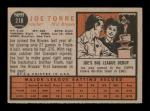 1962 Topps Joe Torre Rookie Card #218
